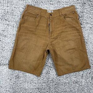 God Body City Life Men's Baggy Jeans Shorts Size 38 Black Y2k Skater